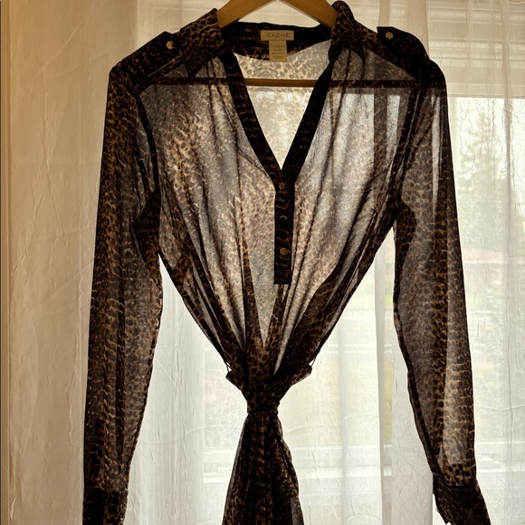 Cache Sheer Blouse - Picture 1 of 3